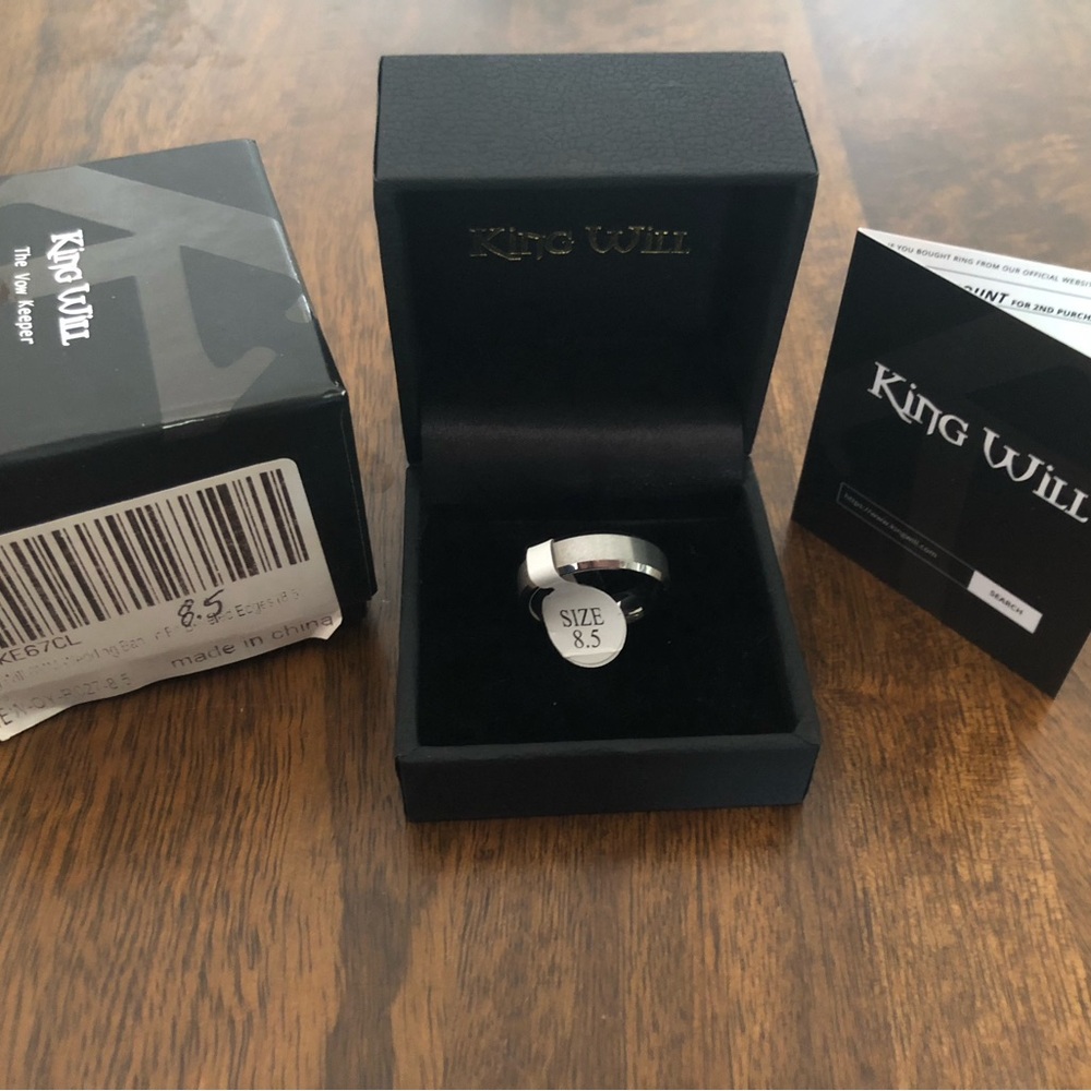 Silver Tungsten Men's Band